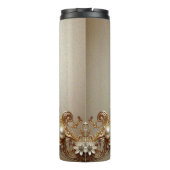 Ornate Gold Flourish Thermosbeker (Achterkant)