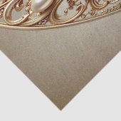 Ornate Gold Flourish Tissue Paper Tissuepapier (Detail)