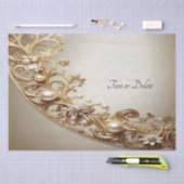 Ornate Gold Flourish Tissue Paper Tissuepapier (Craft)