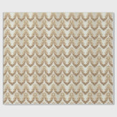 Ornate Gold Flourish Wrapping Paper Cadeaupapier (Vlak)