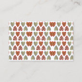 Ornate Hartpatroon Visitekaartje (Achterkant)