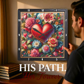 Ornate Heart Botanical Garden Vierkante Klok