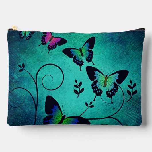Ornate Jewel Butterflies Teal Etui (Voorkant)