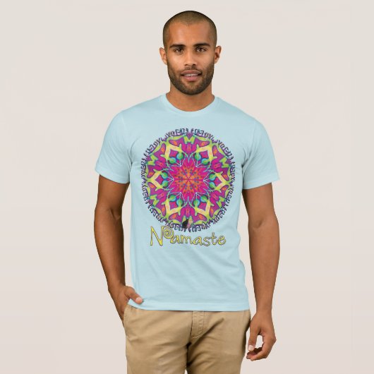 Ornate Namaste Kaleidoscope T-shirt (Voorkant volledig)