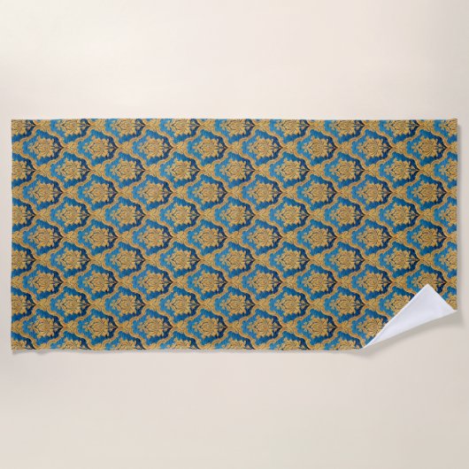 Ornate Pattern Fleece Blanket Strandlaken (Voorkant)