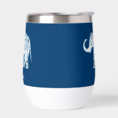 Ornate Patterned Blue Elephant Personalised (Links)