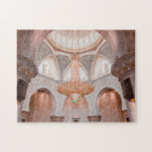 Ornate Pink Mosque Interior Jigsaw Puzzle Legpuzzel (Horizontaal)