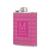 Ornate Pink Purple Geometric Pattern Personalised Heupfles (Links)