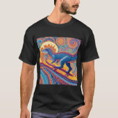 Ornate Psychedelic Dino Skater T-shirt (Voorkant)