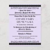 Ornate Save the Date Kies Een Kleur Aankondigingskaart (Voorkant)