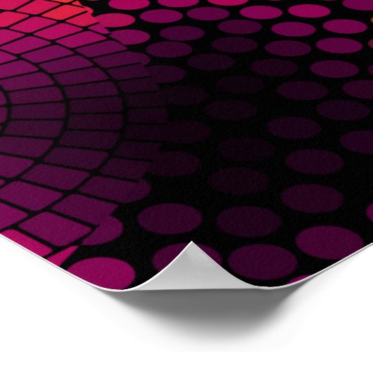 Ornate seamless texture background. Diagonal waves Poster (Hoek)