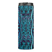 Ornate seamless texture background. Relief waves o Thermosbeker (Achterkant)