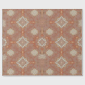 Ornate Winter Heirloom Christmas Pattern Wrapping Cadeaupapier (Vlak)