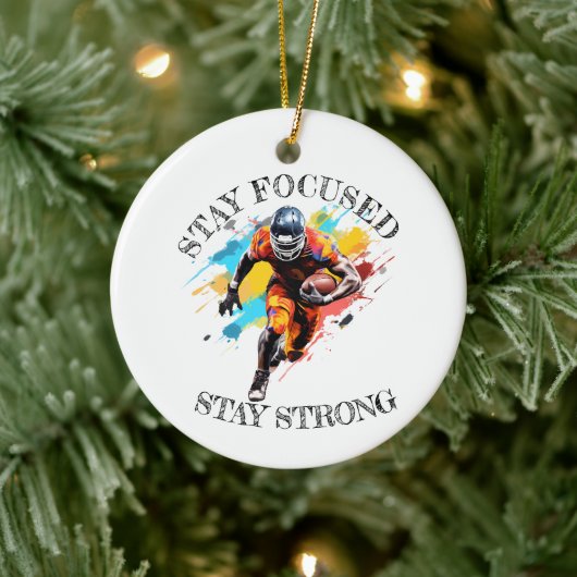 Ornement Ceramic NFL motivatie Keramisch Ornament (Boom)