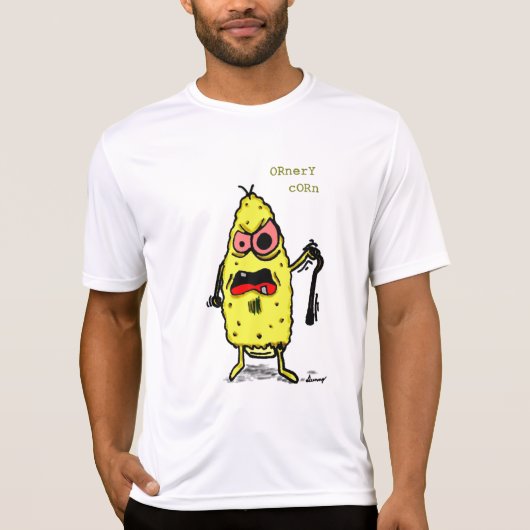 Ornery Corn Mannen Performance T-Shirt (Voorkant)