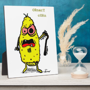 Ornery Corn Plaque Fotoplaat