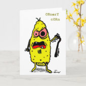 Ornery Corn Wenskaart Kaart (Gele Bloem)