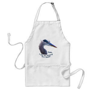 Ornery Heron Apron Standaard Schort