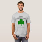 Ornery Irishman Mannen T-Shirt Shamrock (Voorkant volledig)