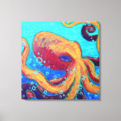 Ornery Octopus kunst aan de muur Canvas Afdruk (Voorkant)