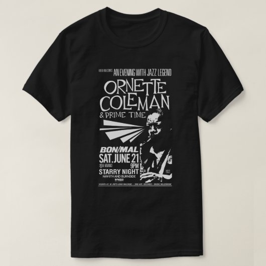 Ornette Coleman & Prime Time T-shirt (Design voorkant)