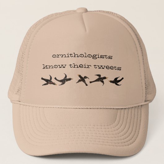 Ornithologen tweeten trucker pet (Voorkant)