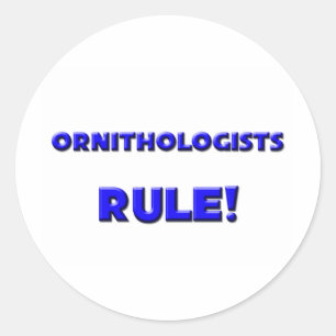 Ornithologen zijn aan de beurt! ronde sticker