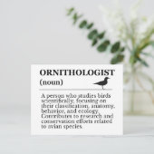 Ornithologist Definition - Vogelkunde (Birdwatchin Briefkaart (Staand voorkant)
