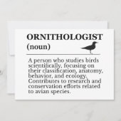 Ornithologist Definition - Vogelkunde (Birdwatchin Kaart (Voorkant)
