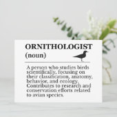 Ornithologist Definition - Vogelkunde (Birdwatchin Kaart (Staand voorkant)