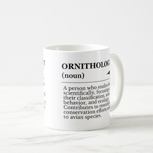 Ornithologist Definition - Vogelkunde (Birdwatchin Koffiemok (Voorkant rechts)