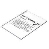 Ornithologist Definition - Vogelkunde (Birdwatchin Notitieboek (Linkerzijde)