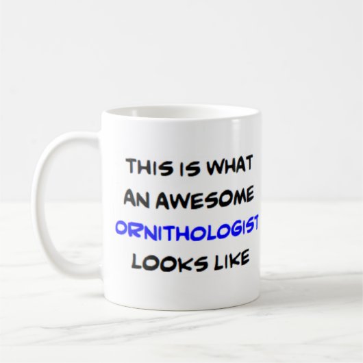 ornitholoog , geweldige koffie - mok (Links)