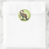 Ornithomimus Ronde Sticker (Tas)