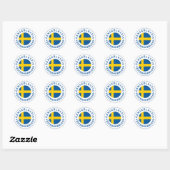 ÖRNSKÖLDSVIK VÄSTERNORRLAND Zweden Ronde Sticker (Vel)