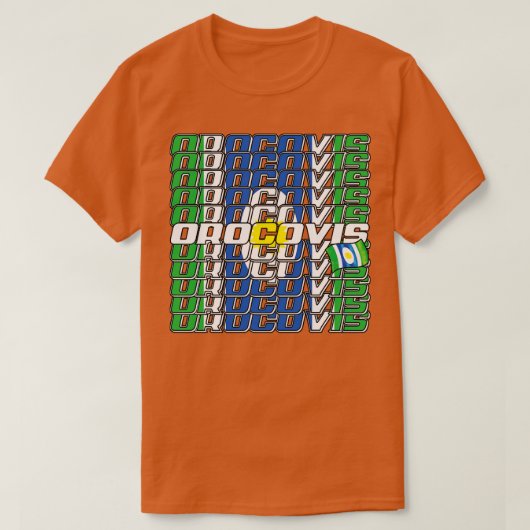 Orocovis Cascade tekst 3 T-shirt (Design voorkant)