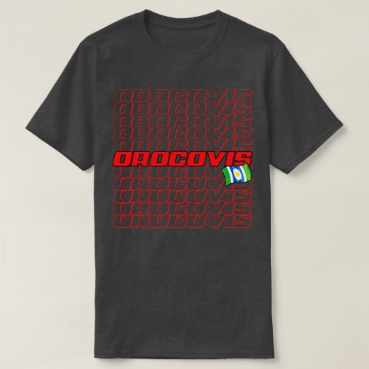 Orocovis Cascade tekst T-shirt (Design voorkant)