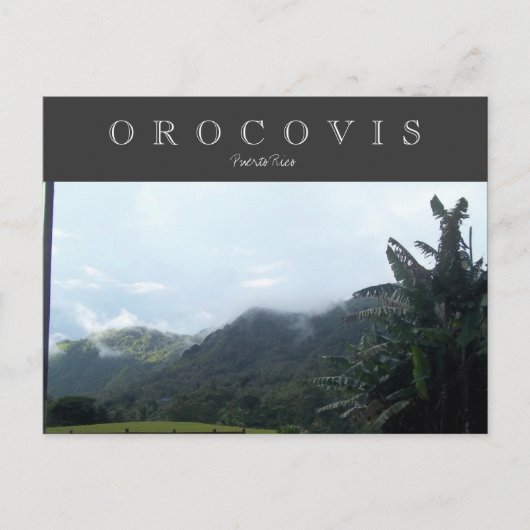 Orocovis, Puerto Rico Briefkaart (Voorkant)