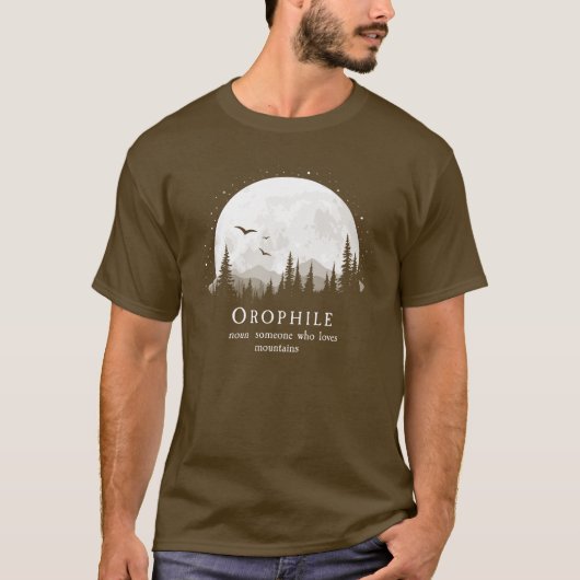 Orofiel Definitie Buitenshuis Mountain Lover T-shirt (Voorkant)