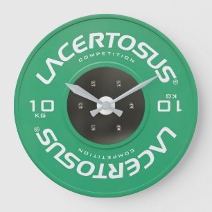 orologio da muro con foto disco bodybuilding grote klok