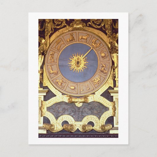Orologio Zodicale (Zodiac Clock) (fresco en gilde) Briefkaart (Voorkant)