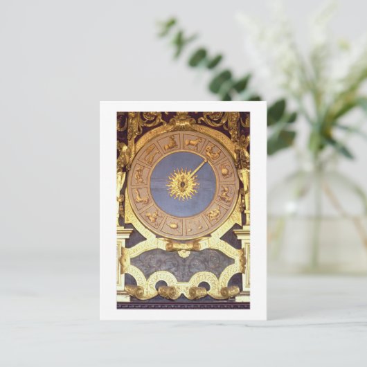 Orologio Zodicale (Zodiac Clock) (fresco en gilde) Briefkaart (Staand voorkant)
