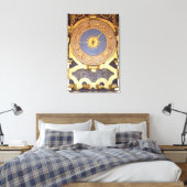Orologio Zodicale (Zodiac Clock) (fresco en gilde) Canvas Afdruk (Insitu (Slaapkamer))