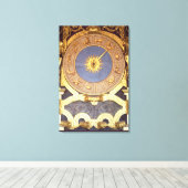Orologio Zodicale (Zodiac Clock) (fresco en gilde) Canvas Afdruk (Insitu (Houten vloer))