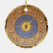 Orologio Zodicale (Zodiac Clock) (fresco en gilde) Keramisch Ornament (Achterkant)