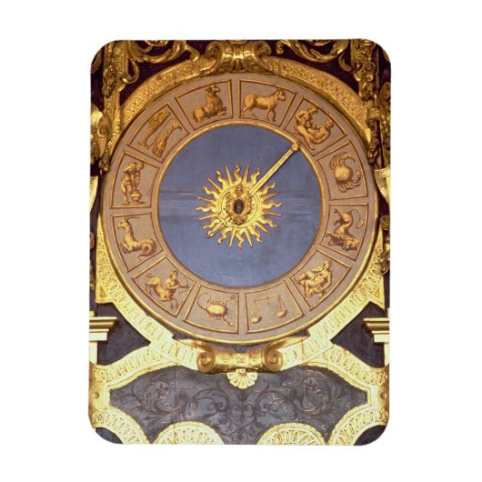 Orologio Zodicale (Zodiac Clock) (fresco en gilde) Magneet (Verticaal)
