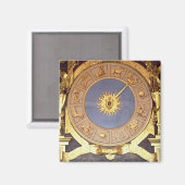 Orologio Zodicale (Zodiac Clock) (fresco en gilde) Magneet (Voorkant / Achterkant)