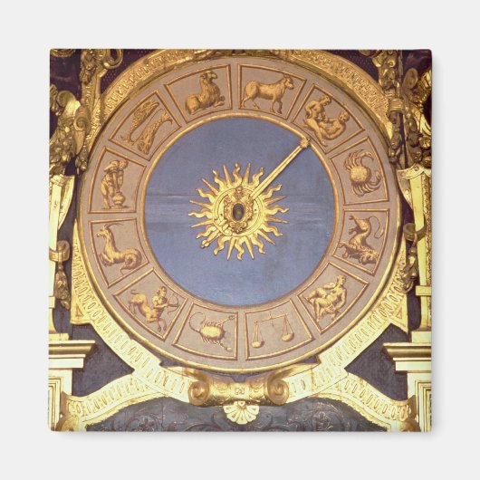 Orologio Zodicale (Zodiac Clock) (fresco en gilde) Magneet (Voorkant)