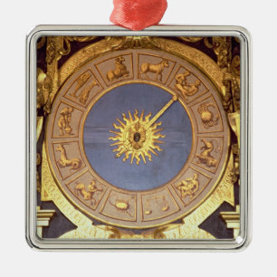 Orologio Zodicale (Zodiac Clock) (fresco en gilde) Metalen Ornament