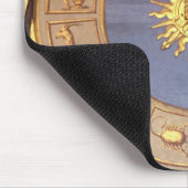 Orologio Zodicale (Zodiac Clock) (fresco en gilde) Muismat (Hoek)